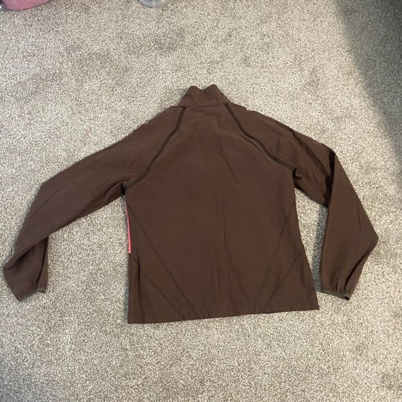 Danskin Now 2-in-1 Convertible Jacket Zip-Off Sleeves Brown Pockets Girl's S 4/6 - Picture 6 of 8